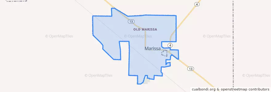 Mapa de ubicacion de Marissa.