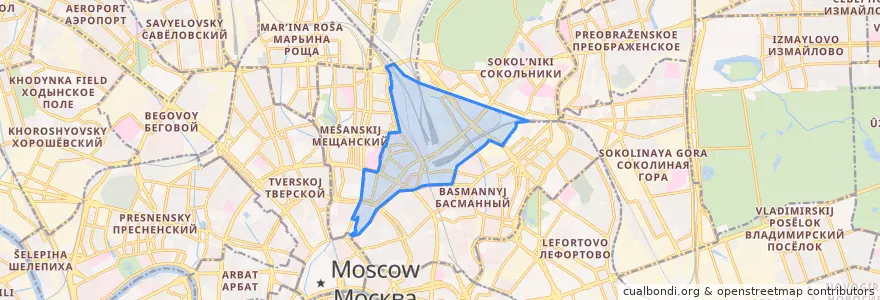 Mapa de ubicacion de Красносельский район.