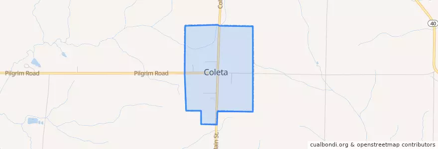 Mapa de ubicacion de Coleta.