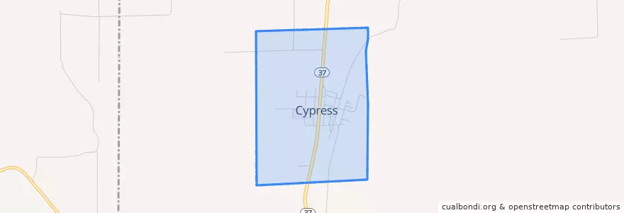 Mapa de ubicacion de Cypress.
