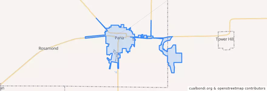 Mapa de ubicacion de Pana.