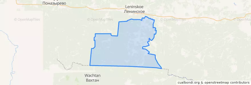 Mapa de ubicacion de Высокораменское сельское поселение.