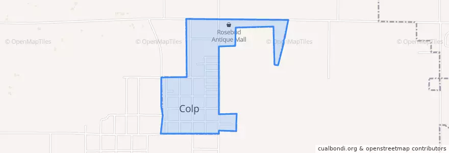 Mapa de ubicacion de Colp.