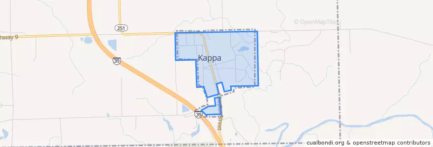 Mapa de ubicacion de Kappa.