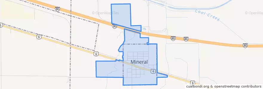 Mapa de ubicacion de Mineral.