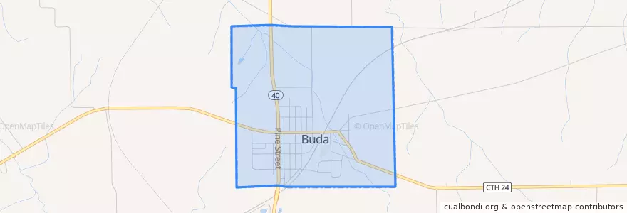 Mapa de ubicacion de Buda.