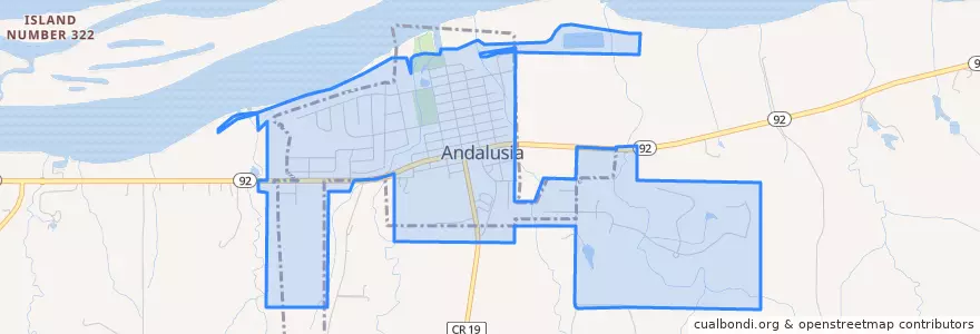 Mapa de ubicacion de Andalusia.