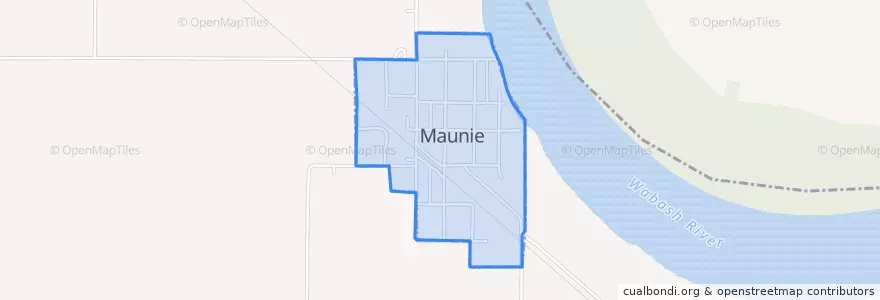 Mapa de ubicacion de Maunie.