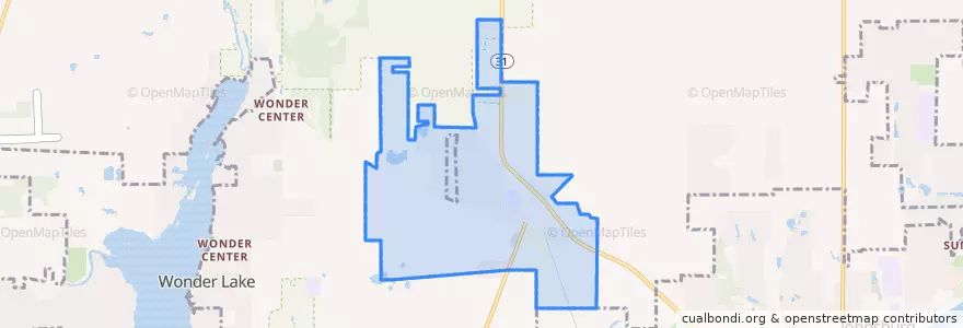 Mapa de ubicacion de Ringwood.