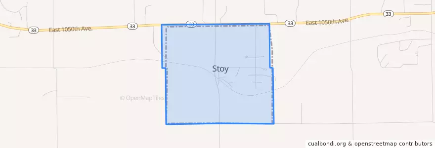 Mapa de ubicacion de Stoy.