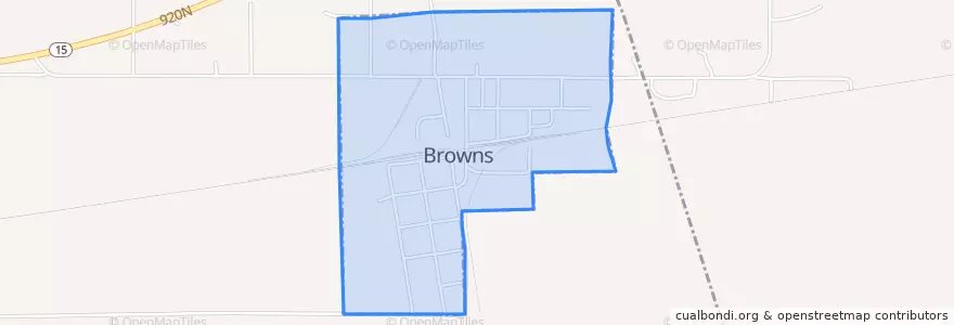 Mapa de ubicacion de Browns.