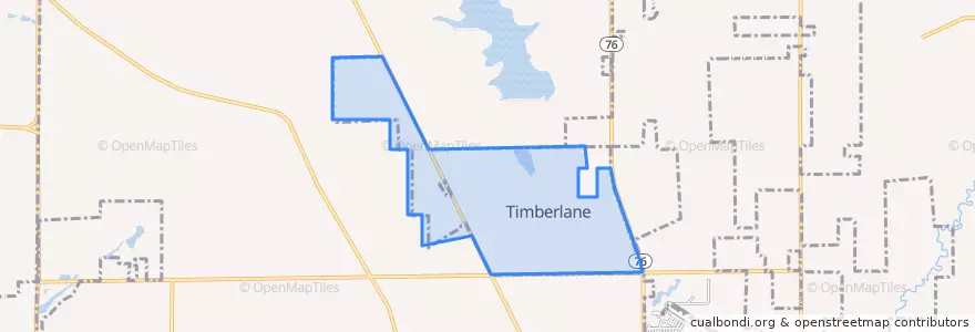 Mapa de ubicacion de Timberlane.