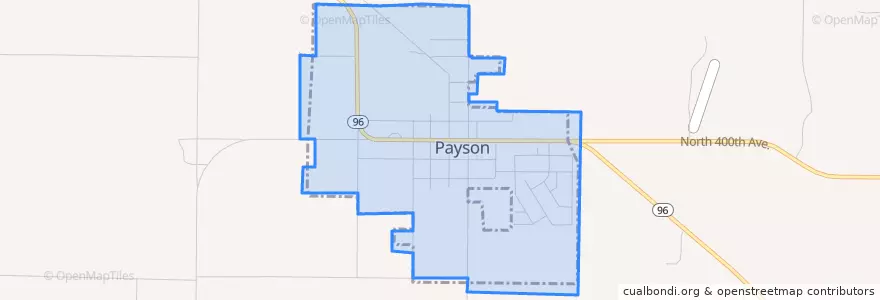Mapa de ubicacion de Payson.