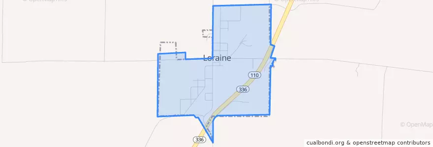 Mapa de ubicacion de Loraine.