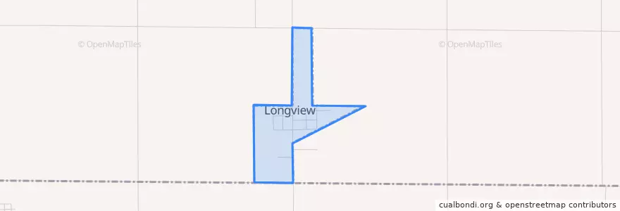 Mapa de ubicacion de Longview.