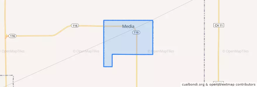 Mapa de ubicacion de Media.