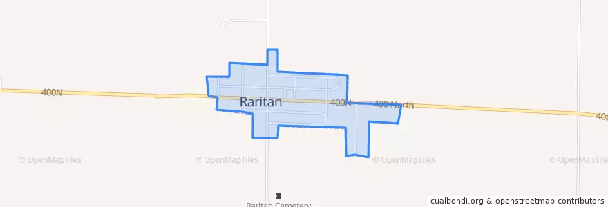 Mapa de ubicacion de Raritan.