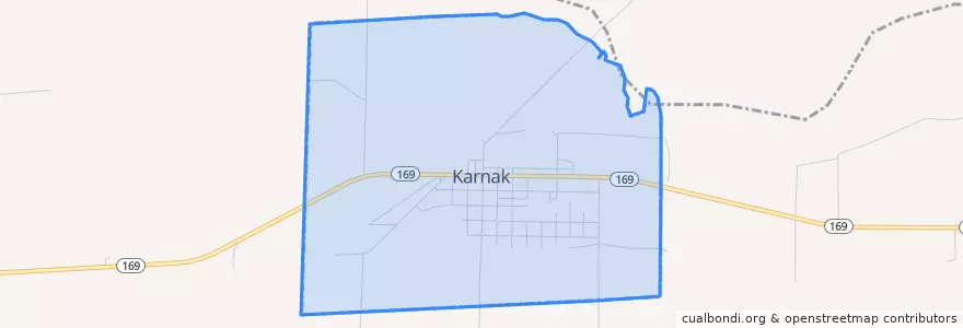 Mapa de ubicacion de Karnak.