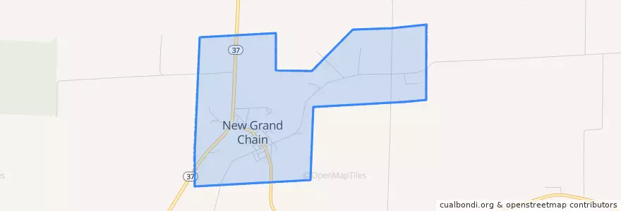 Mapa de ubicacion de New Grand Chain.