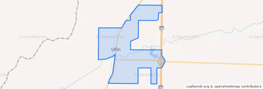 Mapa de ubicacion de Ullin.