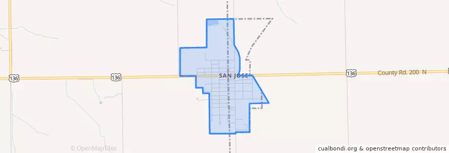 Mapa de ubicacion de San Jose.