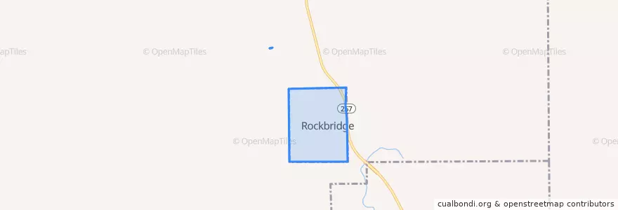 Mapa de ubicacion de Rockbridge.