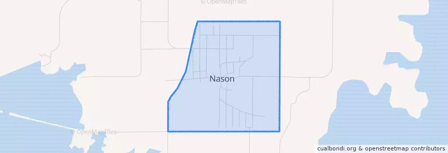 Mapa de ubicacion de Nason.