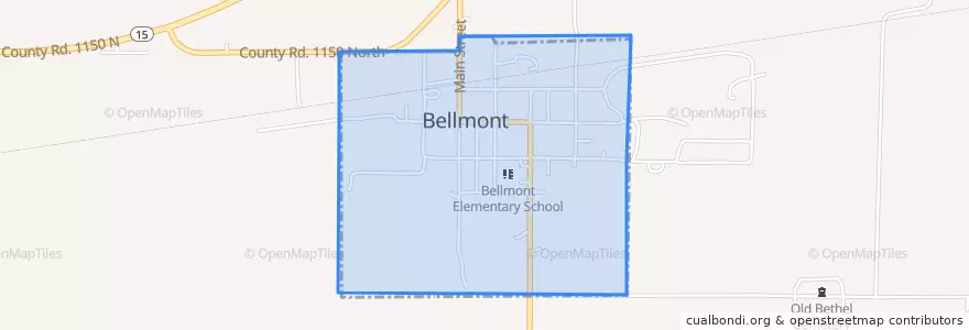 Mapa de ubicacion de Bellmont.