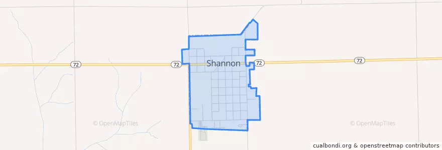 Mapa de ubicacion de Shannon.