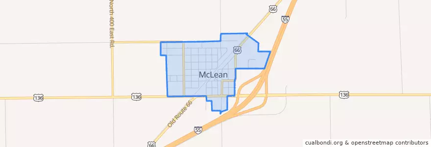 Mapa de ubicacion de McLean.