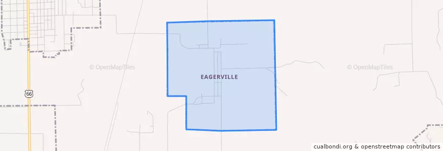 Mapa de ubicacion de Eagarville.