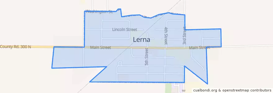 Mapa de ubicacion de Lerna.