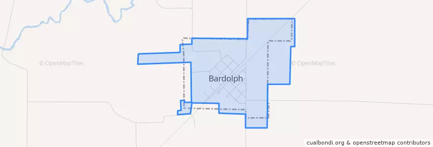Mapa de ubicacion de Bardolph.