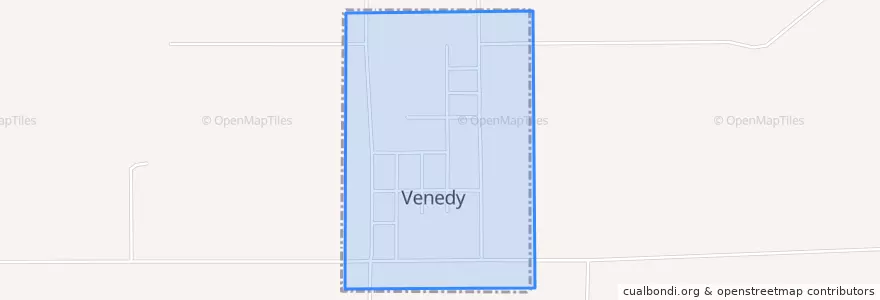 Mapa de ubicacion de Venedy.