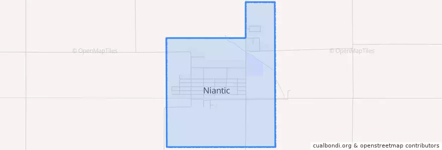 Mapa de ubicacion de Niantic.