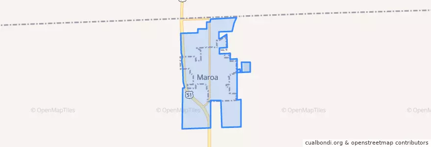 Mapa de ubicacion de Maroa.