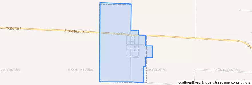 Mapa de ubicacion de Johnsonville.