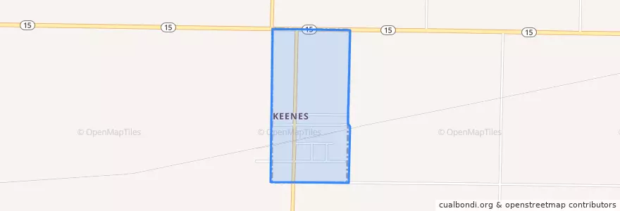 Mapa de ubicacion de Keenes.