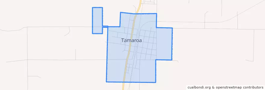 Mapa de ubicacion de Tamaroa.