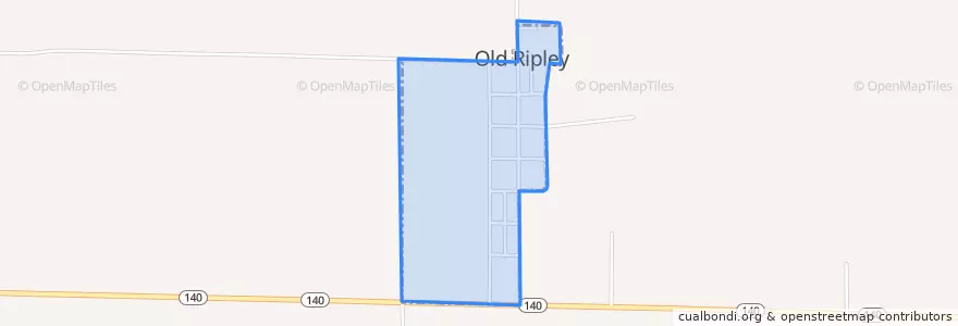 Mapa de ubicacion de Old Ripley.