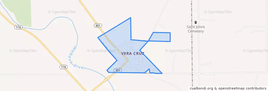 Mapa de ubicacion de Vera Cruz.