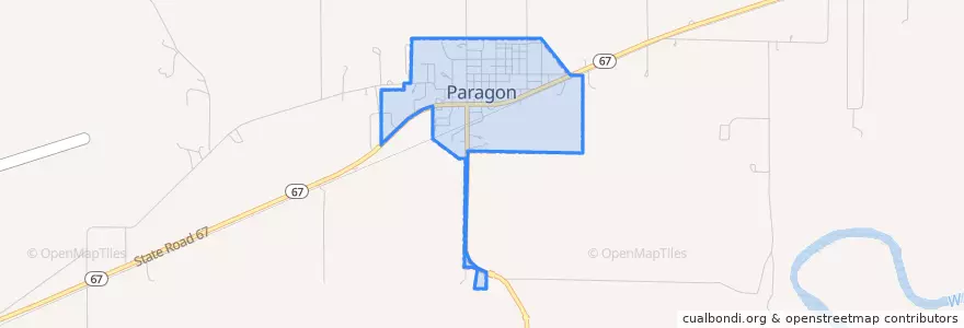 Mapa de ubicacion de Paragon.