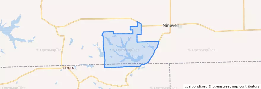 Mapa de ubicacion de Princes Lakes.
