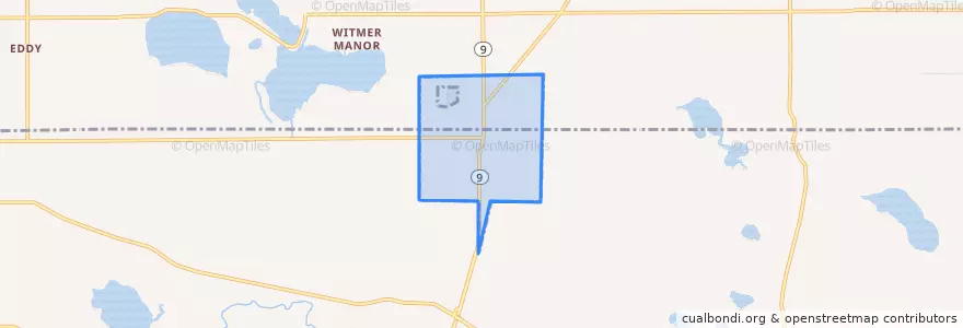 Mapa de ubicacion de Wolcottville.