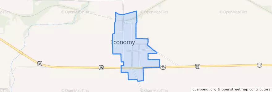 Mapa de ubicacion de Economy.