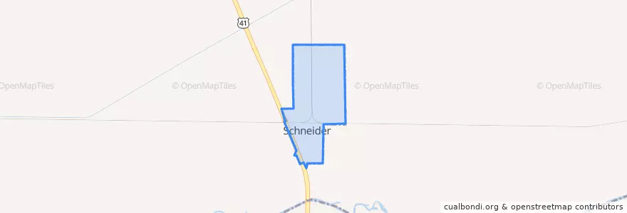 Mapa de ubicacion de Schneider.