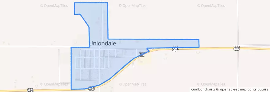 Mapa de ubicacion de Uniondale.