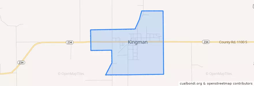 Mapa de ubicacion de Kingman.
