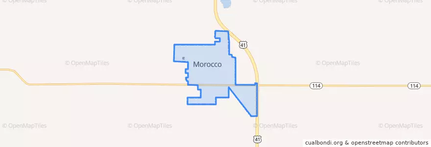 Mapa de ubicacion de Morocco.