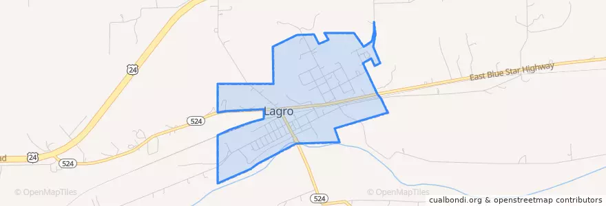 Mapa de ubicacion de Lagro.